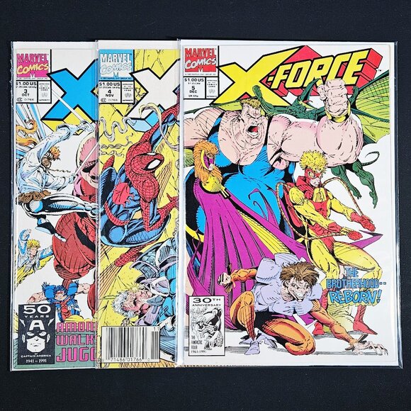 X-Force 3,4,5 - Vol. 1 - 3 Book Lot 🔑 issue (1991) - Picture 1 of 8